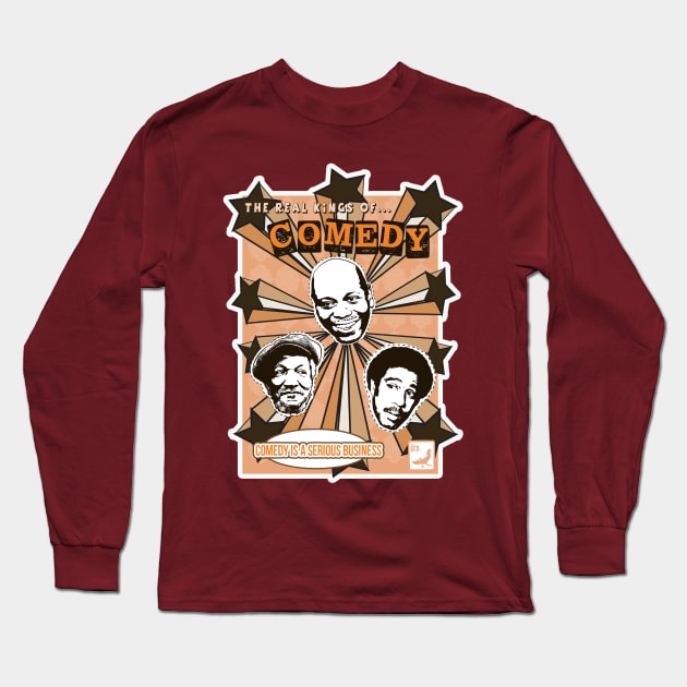 Kings of Comedy Long Sleeve T-Shirt by dirtycitypigeon